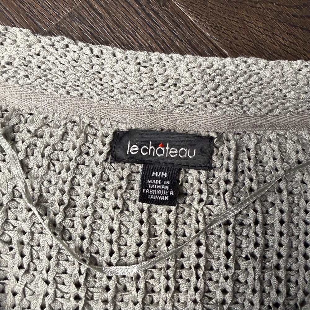 Le Château Knit Button-Up Cardigan Top Size Medium‎ - Picture 4 of 6